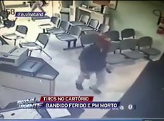 Bandido fica ferido e PM é morto em tiroteio no cartório