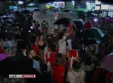 Estudantes do Mackenzie realizam manifestação pelo governo