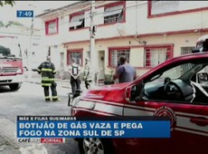 SP: mãe e filho ficam feridos após botijão pegar fogo