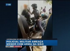 Policial ameaça adolescente após brincadeira