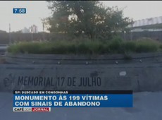 Monumento às vítimas de acidente aéreo fica abandonado em SP