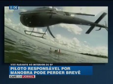 Piloto de helicóptero que fez rasante pode perder brevê