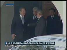 Lula ironiza doações para PT e PSDB