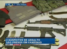 Dois suspeitos de assalto são presos em Campinas