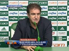 Duas vezes vice, Cuca quer primeiro título do Brasileirão
