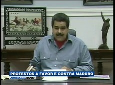 Venezuelanos protestam a favor e contra Maduro
