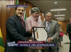 Datena e Joel são homenageados em Goiânia