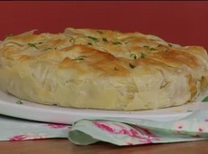 Torta de frango e abobrinha