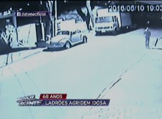Ladrões agridem idosa antes de assaltá-la
