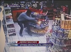 Ladrão tenta assaltar loja e é surpreendido por policial à paisana