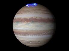 Veja aurora boreal de Júpiter, capturada pelo telescópio espacial Hubble
