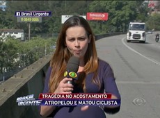 Motorista invade acostamento em alta velocidade e mata ciclista