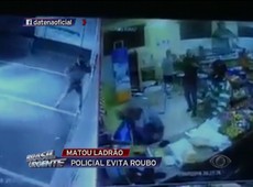Policial evita assalto e mata ladrão