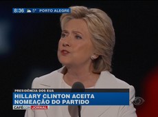 Hillary se torna primeira mulher a concorrer à presidência americana