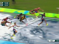 Brasileiro cai na linha de chegada dos 110 m com barreiras