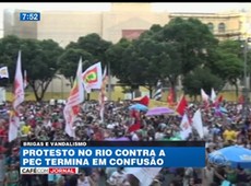 RJ: protesto contra PEC tem tumulto e confronto