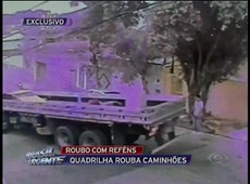 SP: Quadrilha rouba caminhão