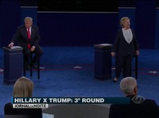 EUA: Hillary Clinton e Donald Trump se enfrentam pela última vez