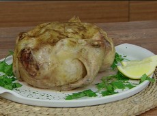 Frango assado de micro-ondas
