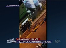 Quadrilha assalta 4 bancos de uma vez