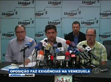 Oposição faz exigências na Venezuela