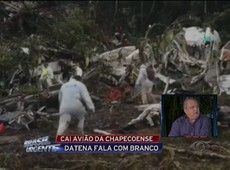 Branco comenta sobre acidente com avião da Chapecoense