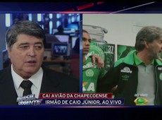 Irmão de Caio Júnior fala com Datena ao vivo