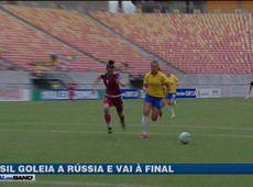 Seleção feminina goleia a Rússia e vai à final