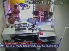 MG: Policial troca tiros com bandidos nos correios