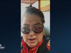 Datena curte férias em Santa Catarina