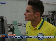Verdão larga na frente e apresenta pacote de reforços