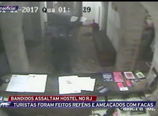 Bandidos assaltam hostel no Rio de Janeiro