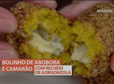 Dia Dia Express: Bolinho de Abóbora e Camarão