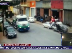 Motoqueiro que sobreviveu a acidente ganha moto nova