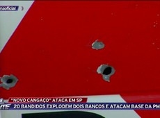 Criminosos explodem banco e atacam base da Polícia Militar