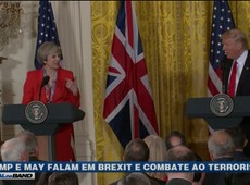 Trump recebe premiê britânica na Casa Branca