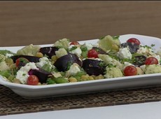 Salada de Grão-de-Bico com Beterraba