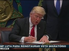 EUA: Trump luta para reinstaurar o veto migratório