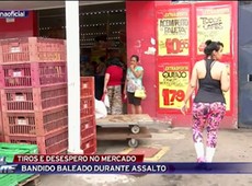 SP: Bandido é baleado em assalto em mercado na Zona Leste