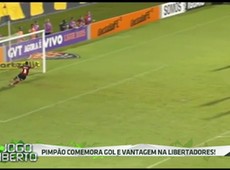 Pimpão comemora gol de vantagem do Botafogo