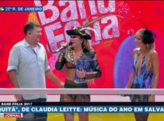 Band Folia premia Cláudia Leitte como melhor música