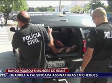 Quadrilha falsificava assinaturas em cheques