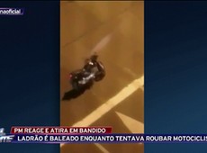 RJ: Ladrão é baleado enquanto tentava roubar motociclista