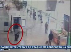 Câmeras flagram ataque frustrado em aeroporto na França
