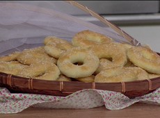 Rosquinhas de creme de leite e coco
