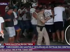 Seguranças e torcedores entram em confroto na CPTM