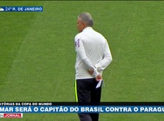 Neymar volta a ser capitão contra o Paraguai
