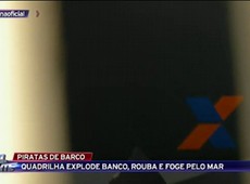 Moradora registra bandidos fugindo de barco