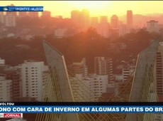 Outono com cara de inverno em algumas partes do país