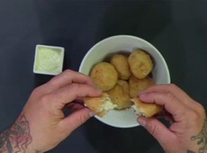 Queijo do arancini de Vitor não fica no ponto ideal